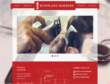 Tablet Screenshot of kitsilanobarbers.com